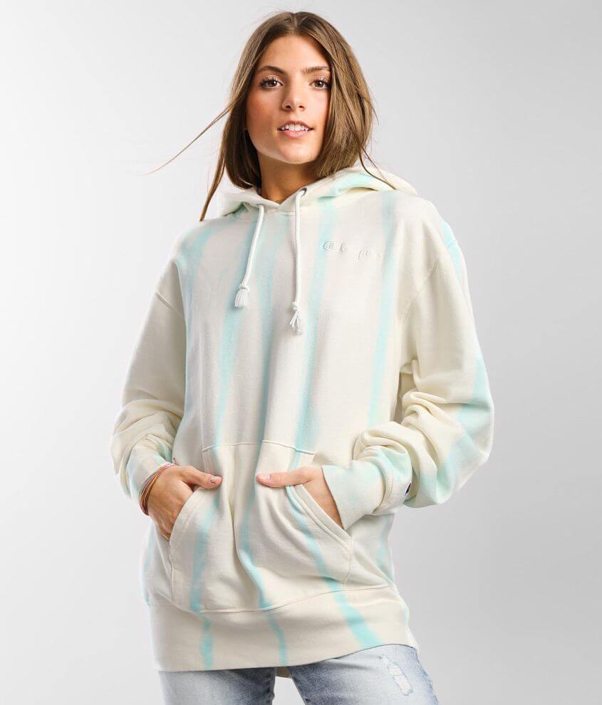 White hoodie cheap women's champion