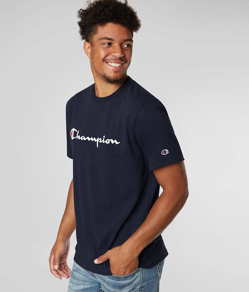 Champion Men's T-Shirt - Navy - L