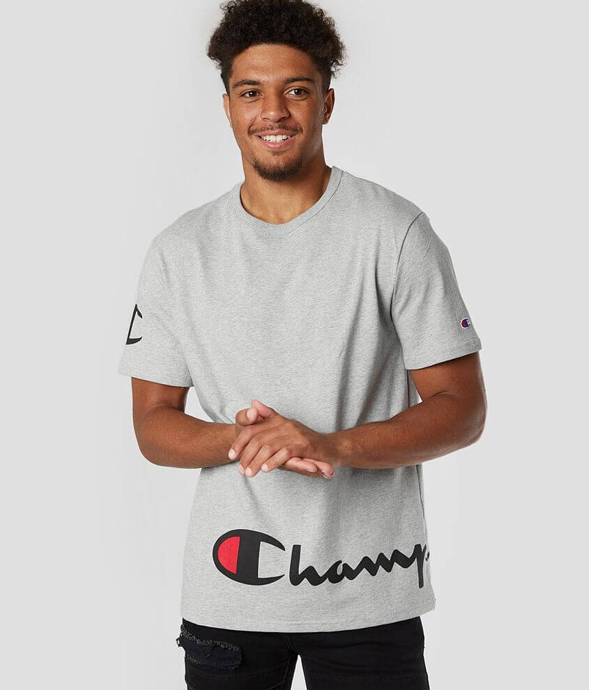 Champion® Heritage Wrapped T-Shirt Men's T-Shirts in Oxford Grey | Buckle