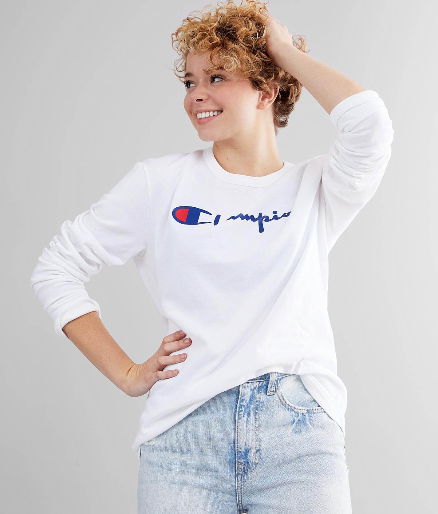 white champion t shirt women's