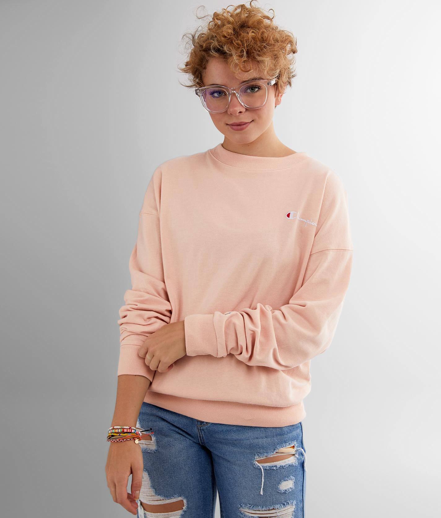 champion peach sweatshirt