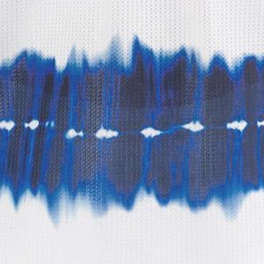 Shibori Stripe White Surf