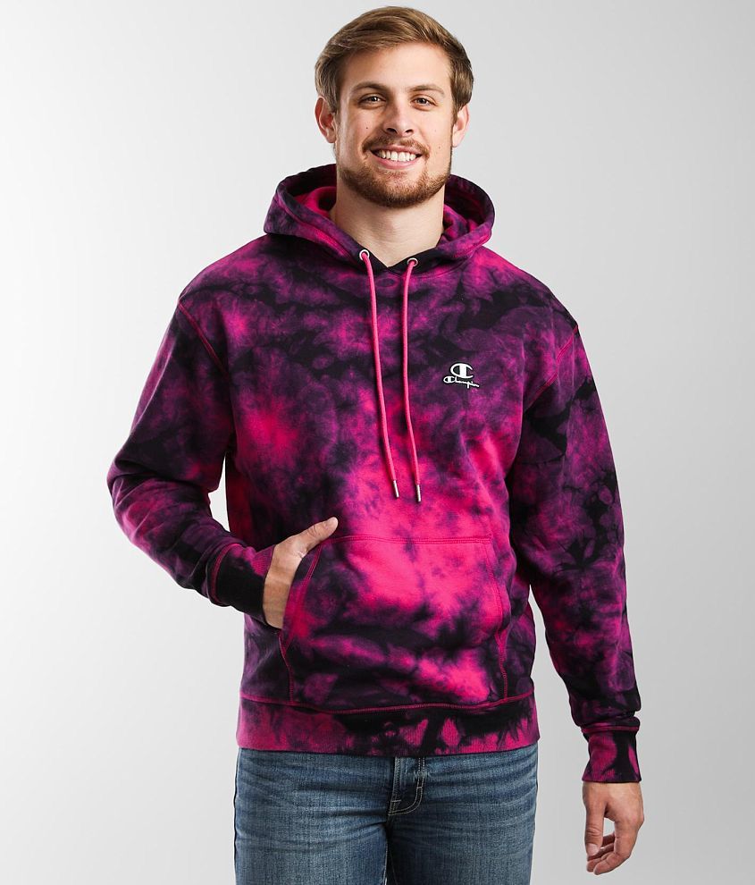 Champion embroidered best sale purple mens hoodie