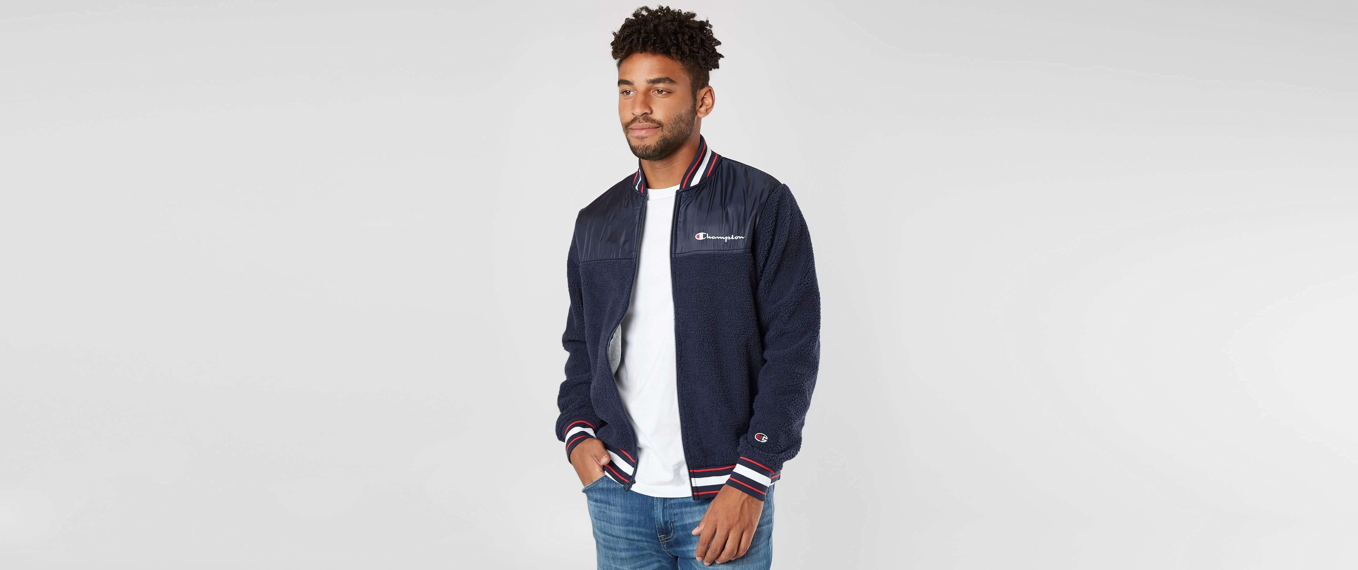 champion men's sherpa hoodie