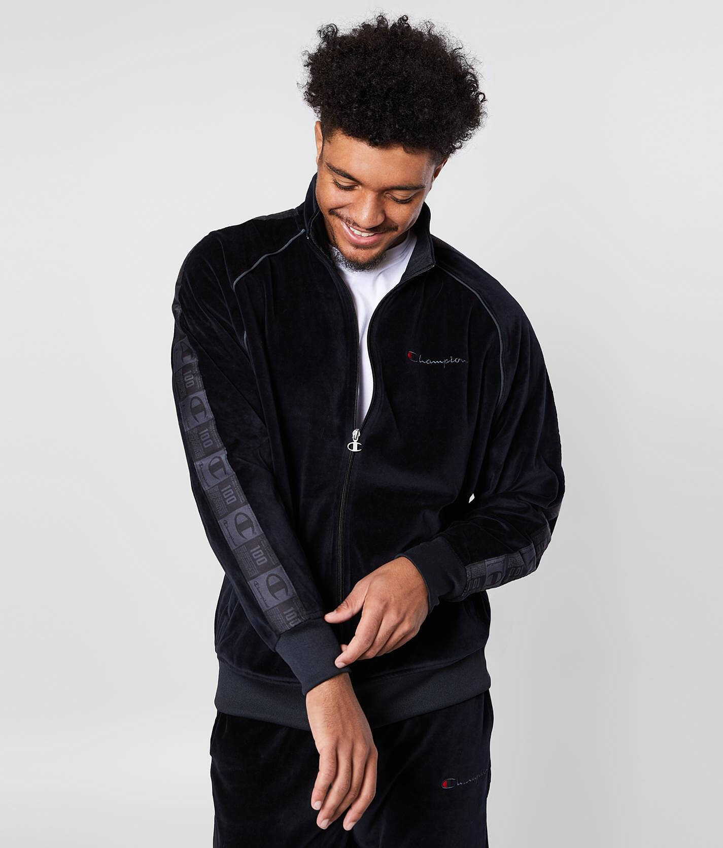 Champion® Velour Track Jacket - Men's 