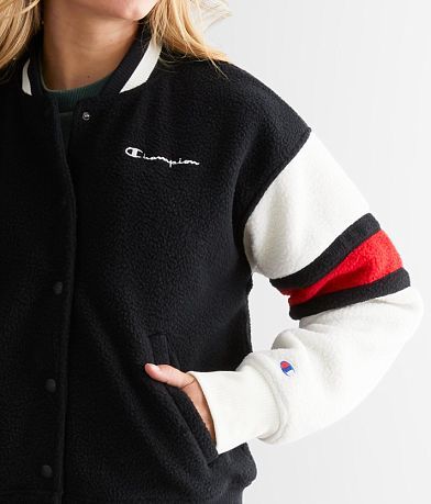 Champion&#174; Teddy Fleece Bomber Jacket misc detail 1 view