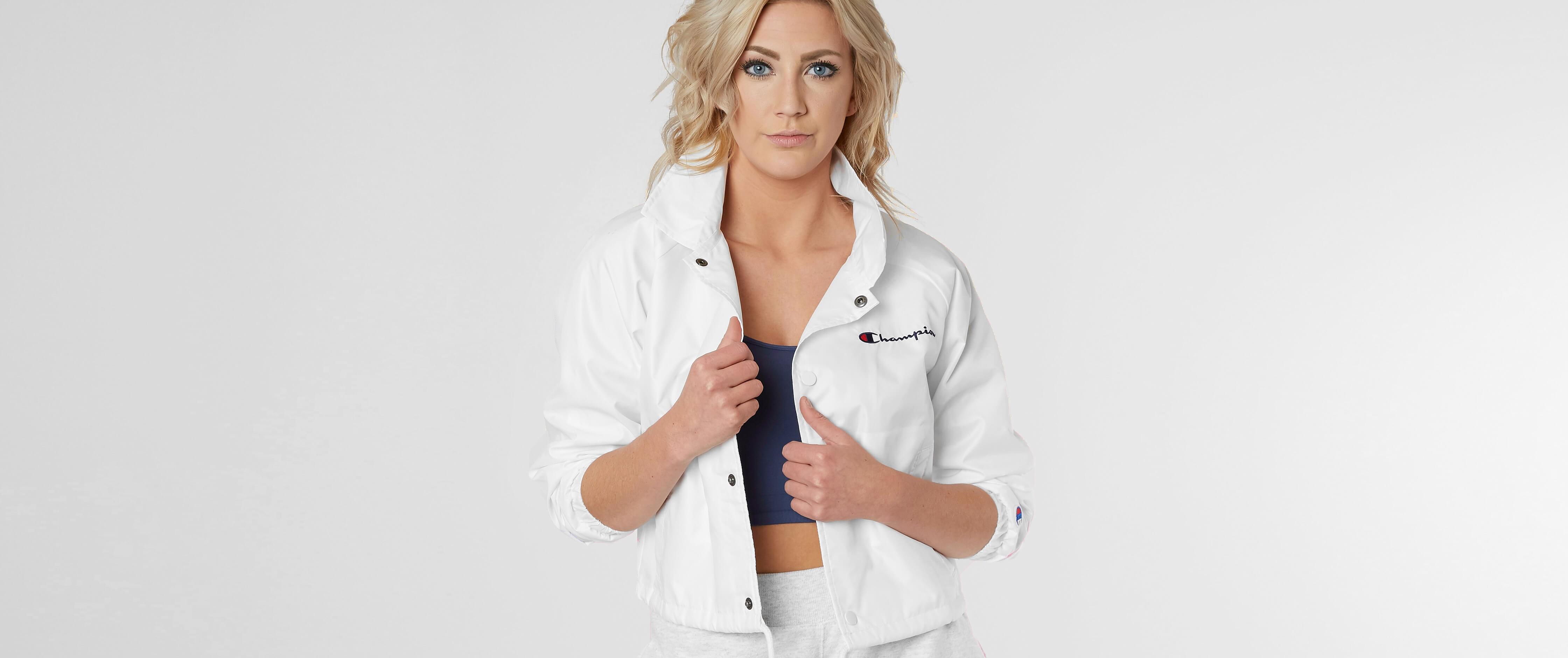 Champion® Coaches Cropped Jacket - Women's Coats & Jackets in