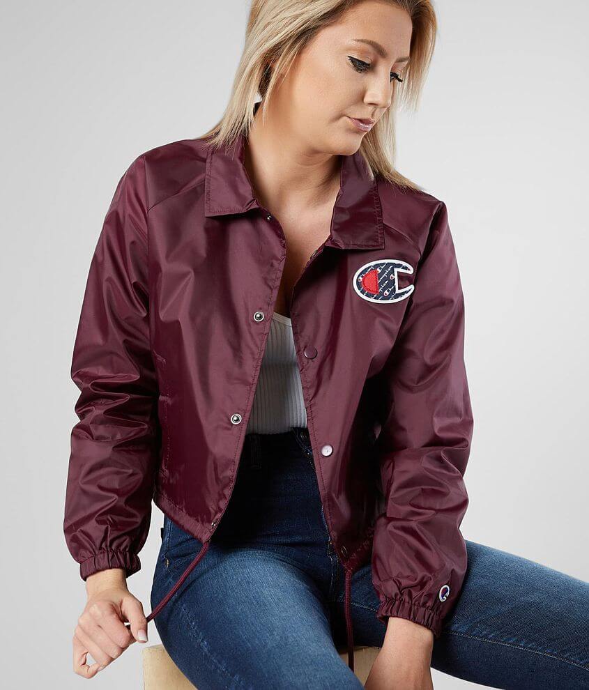 Champion&#174; Cropped Coach Jacket front view