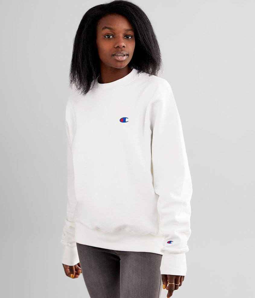 Champion® Reverse Weave Boyfriend Pullover - Women's Sweatshirts in White |  Buckle