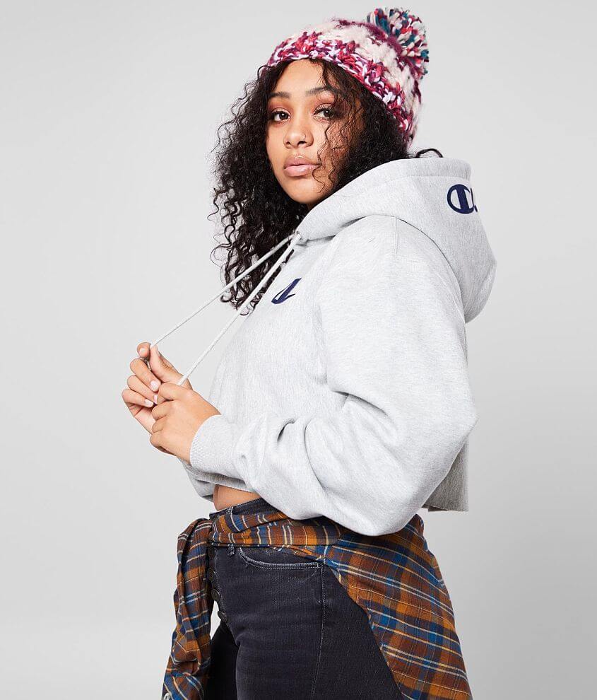 Champion women's reverse weave cropped hoodie hot sale