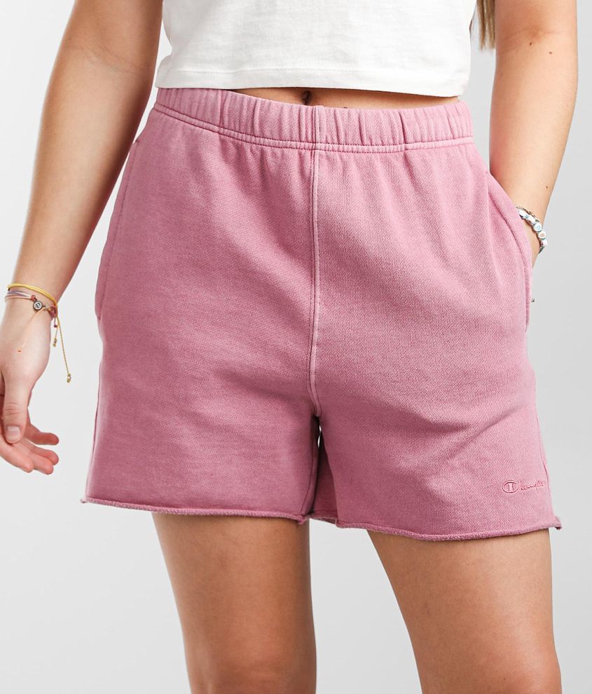 Champion fleece clearance shorts womens