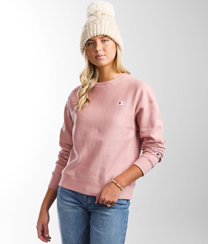 Maak een naam reputatie bubbel Champion® Reverse Weave Pullover - Women's Sweatshirts in Pink Beige |  Buckle