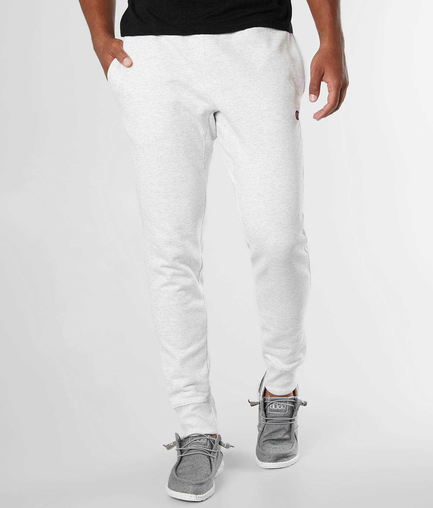 champion sweatpants mens silver