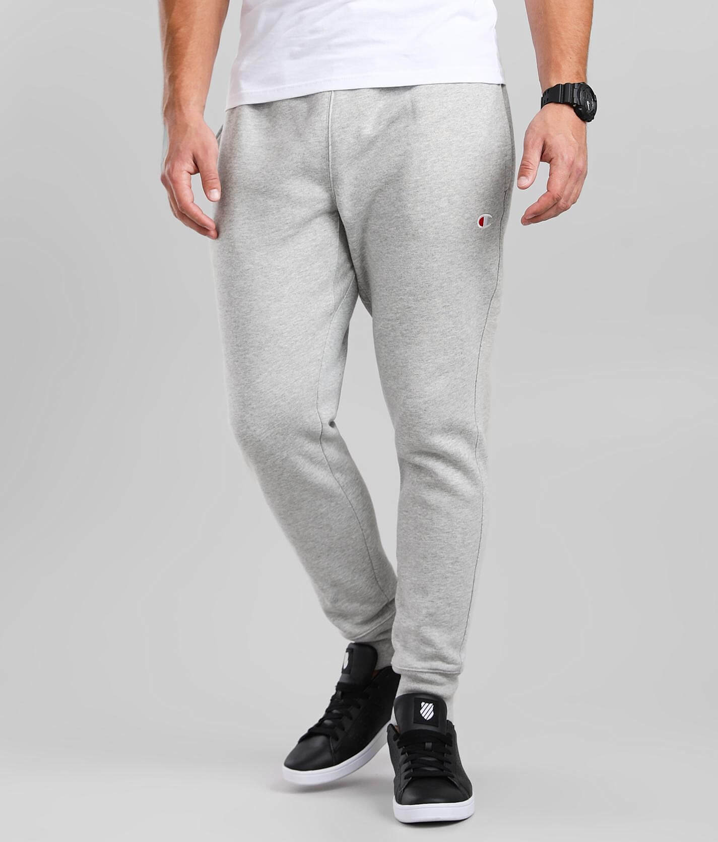 champion reverse weave joggers grey