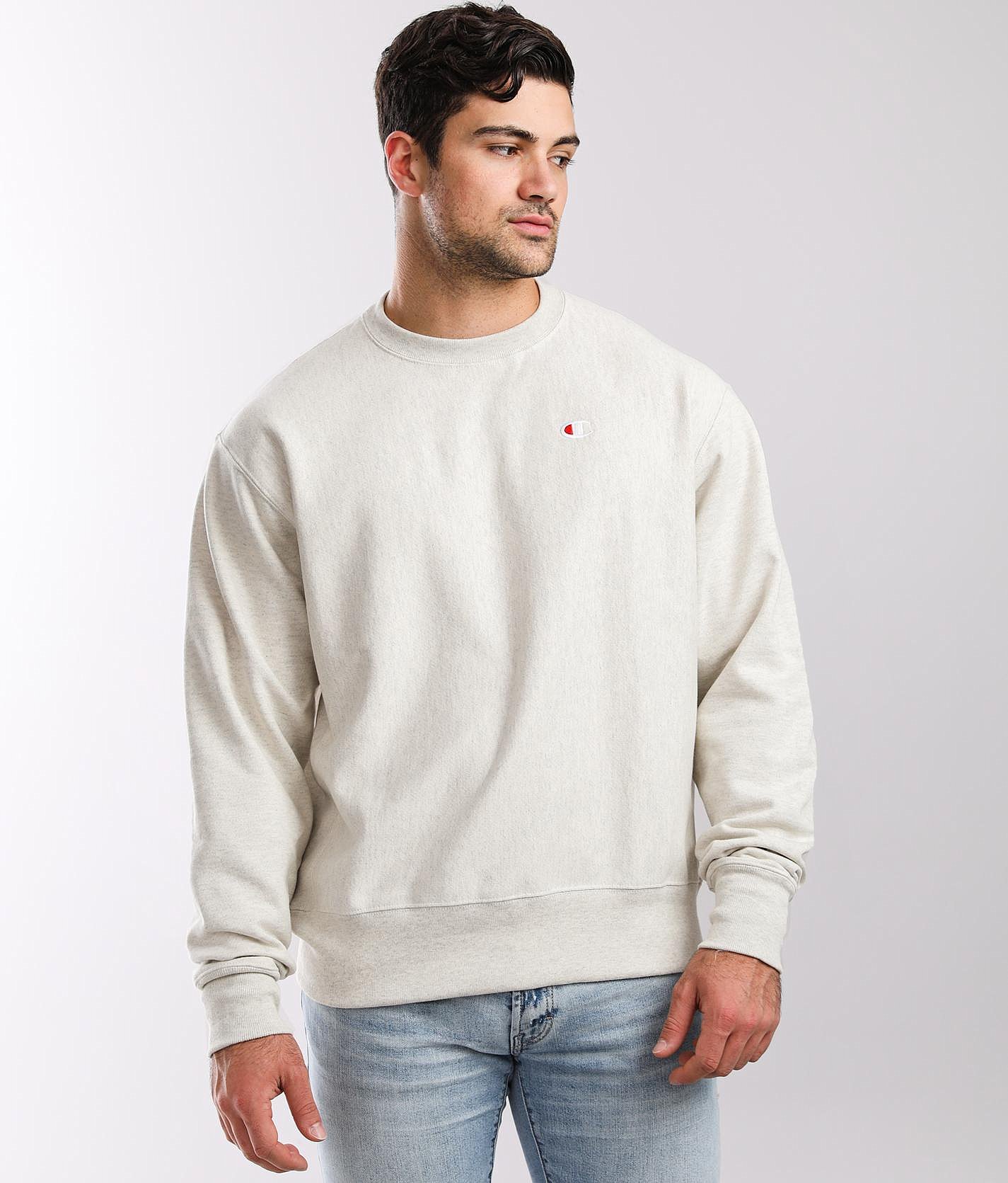 Champion® Reverse Weave Crew Neck Sweatshirt - Men's Sweatshirts in Oatmeal  Heather | Buckle