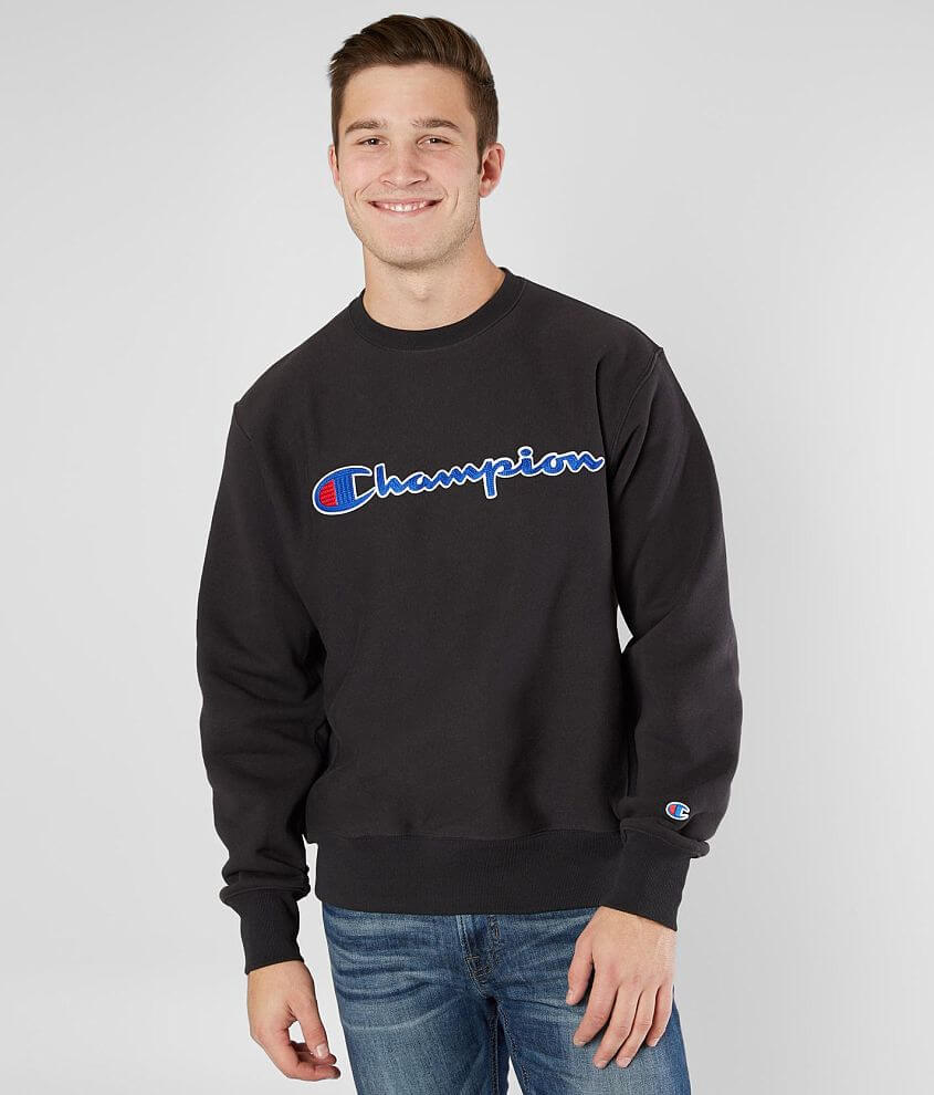 Champion sweater neon negro best sale