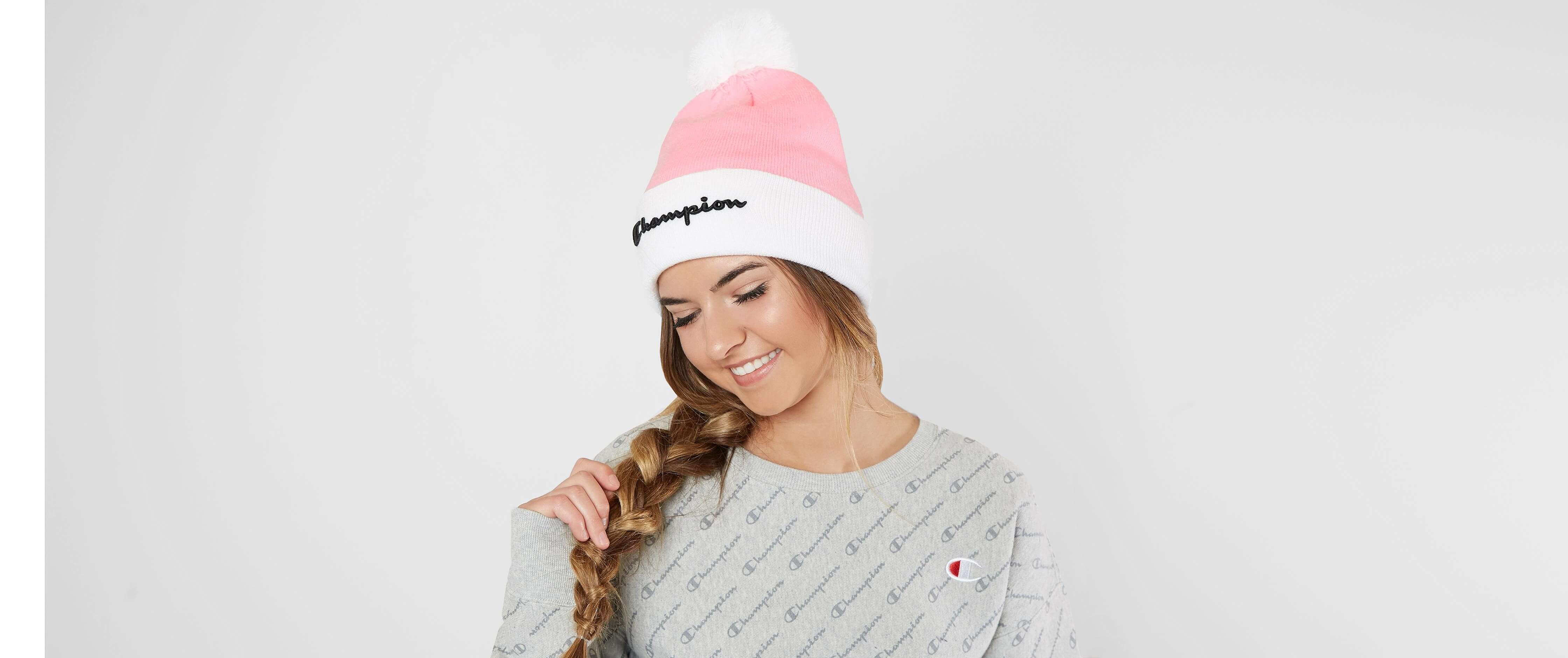 champion pink beanie