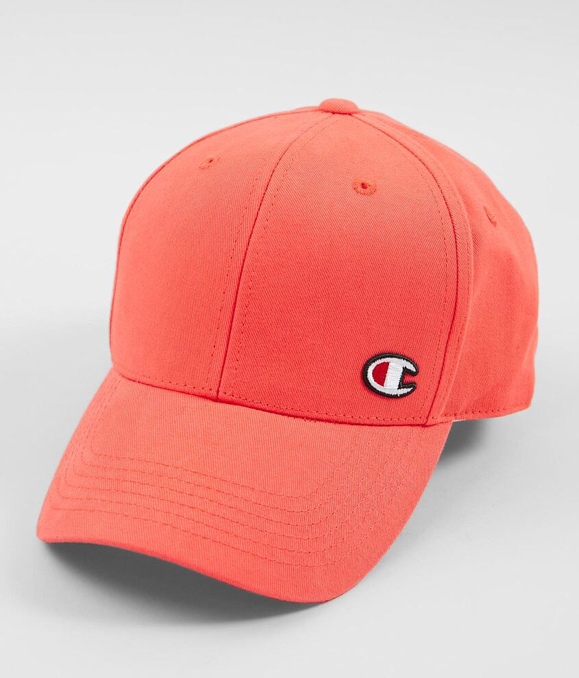 Champion® Classic Twill Baseball Hat Men's Hats in Groovy Papaya