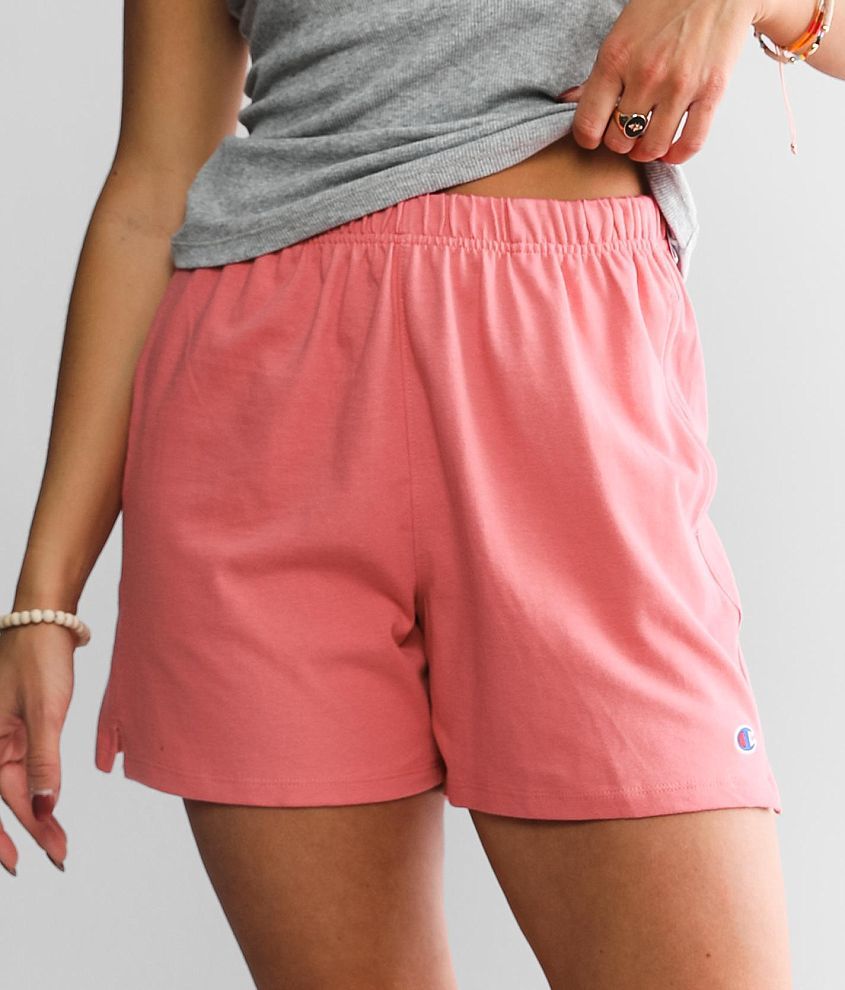 Red champion cheap shorts womens