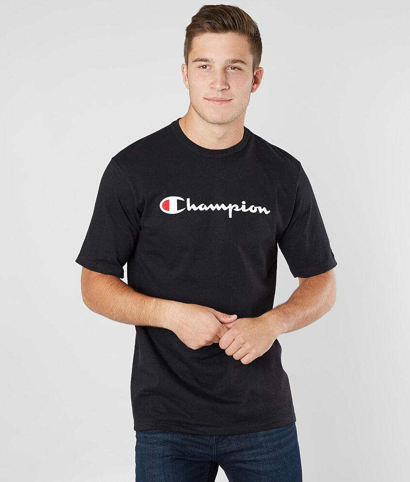 Laatste Schelden Maak plaats Champion® Heritage T-Shirt - Men's T-Shirts in Black | Buckle