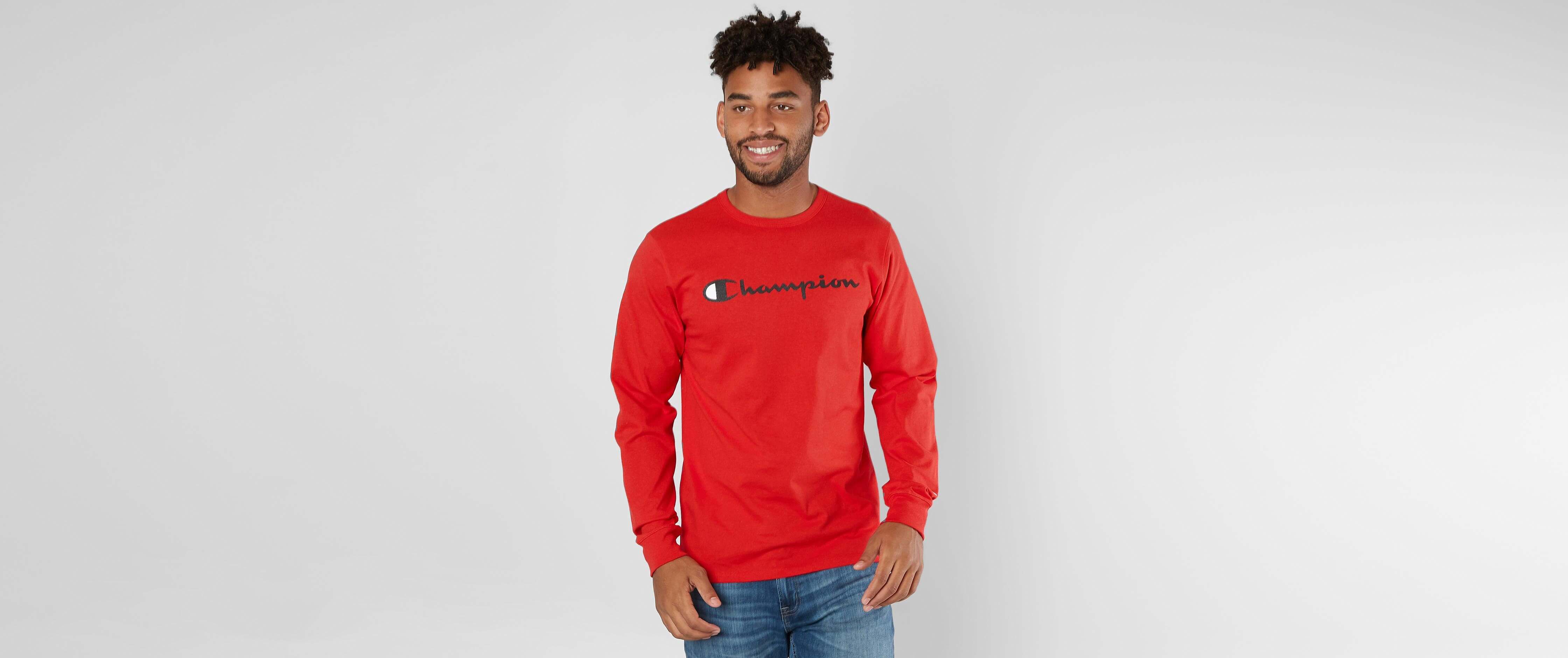 Champion Heritage T Shirt Men S T Shirts In Team Red Scarlet
