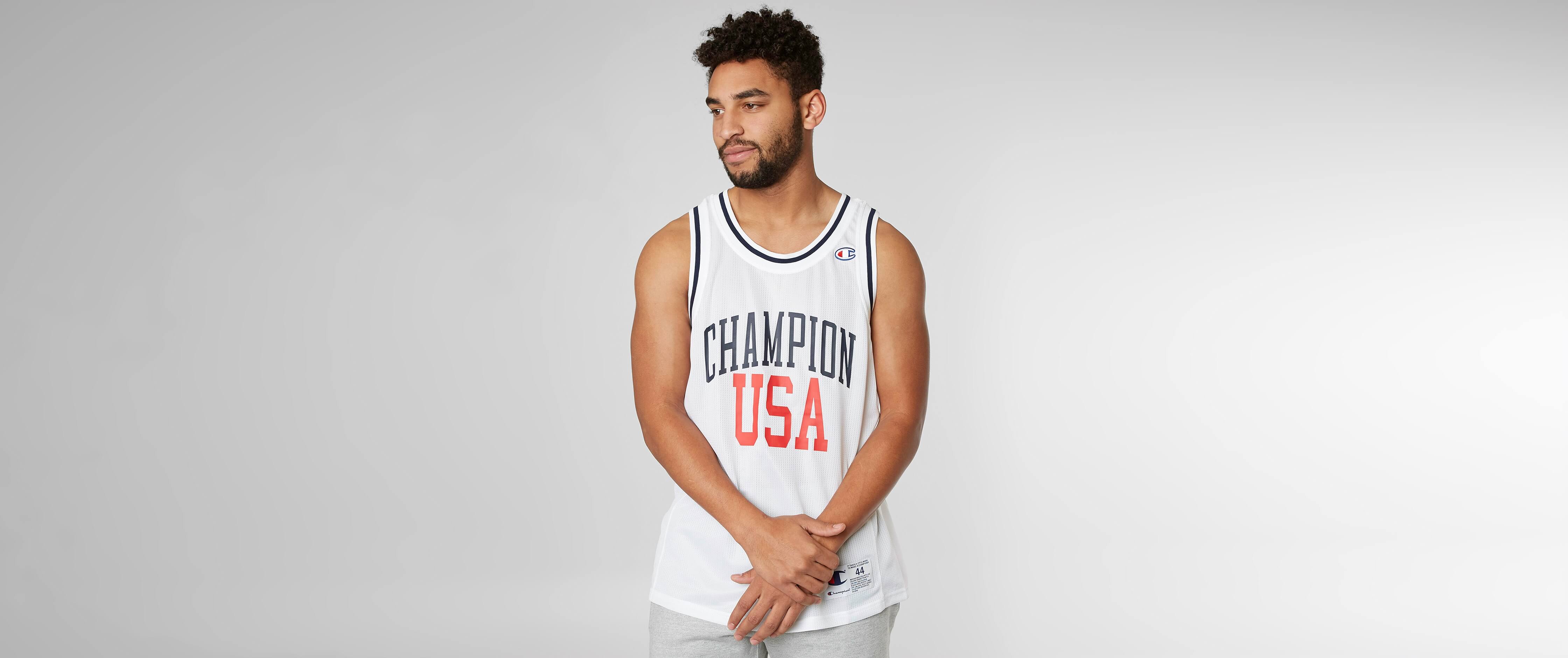 champion usa mesh jersey tank top