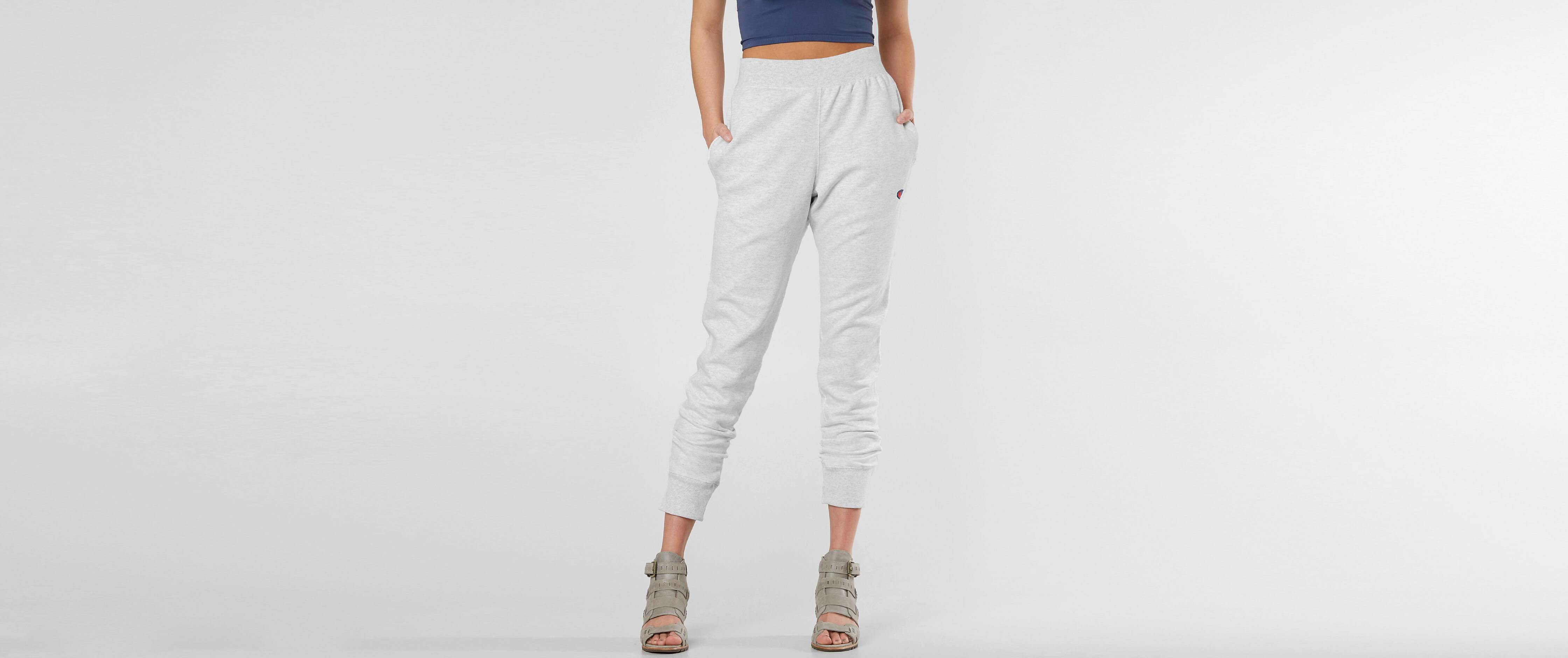 champion grey sweatpants women