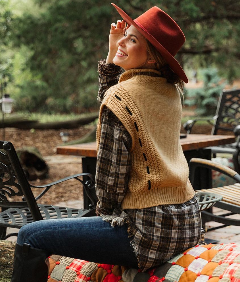 Cable Knit Sweater Vest