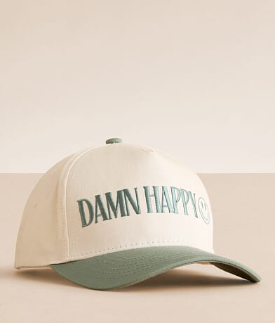 The Happiest Damn Happy Baseball Hat front view