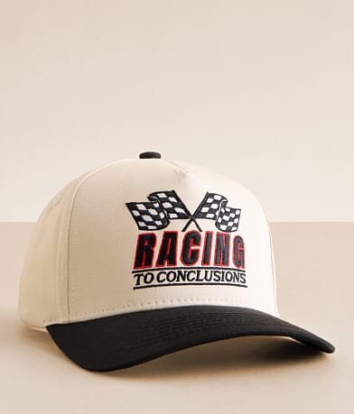 The Happiest Racing To Conclusions Baseball Hat front view