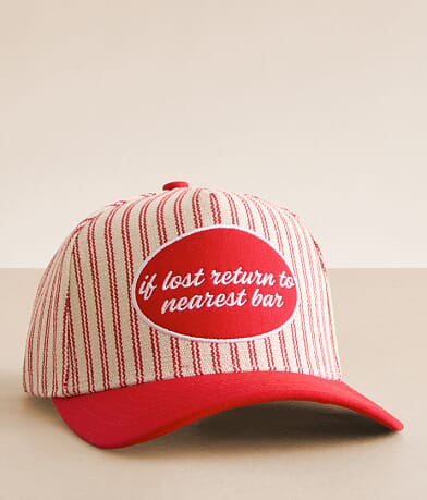 The Happiest If Lost Return To Nearest Bar Baseball Hat front view