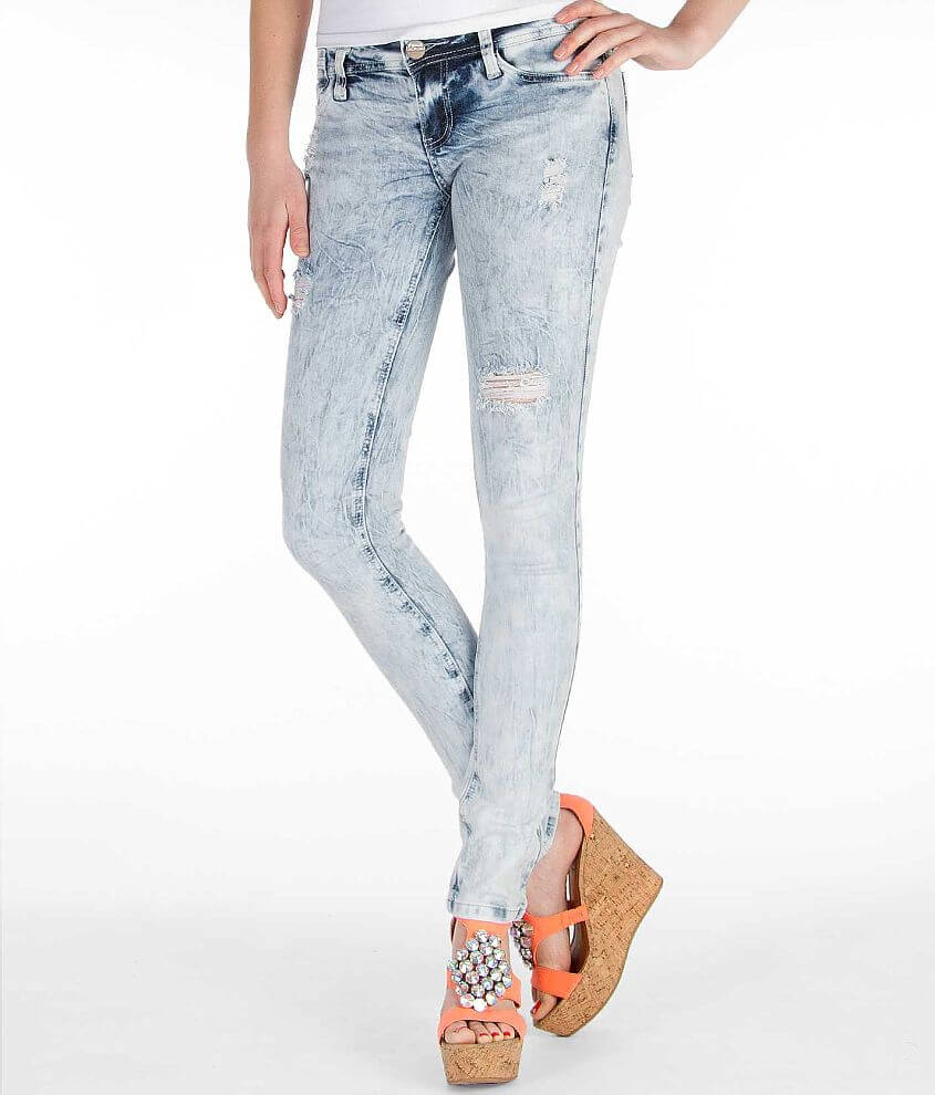 Hart Distressed Skinny Stretch Jean front view
