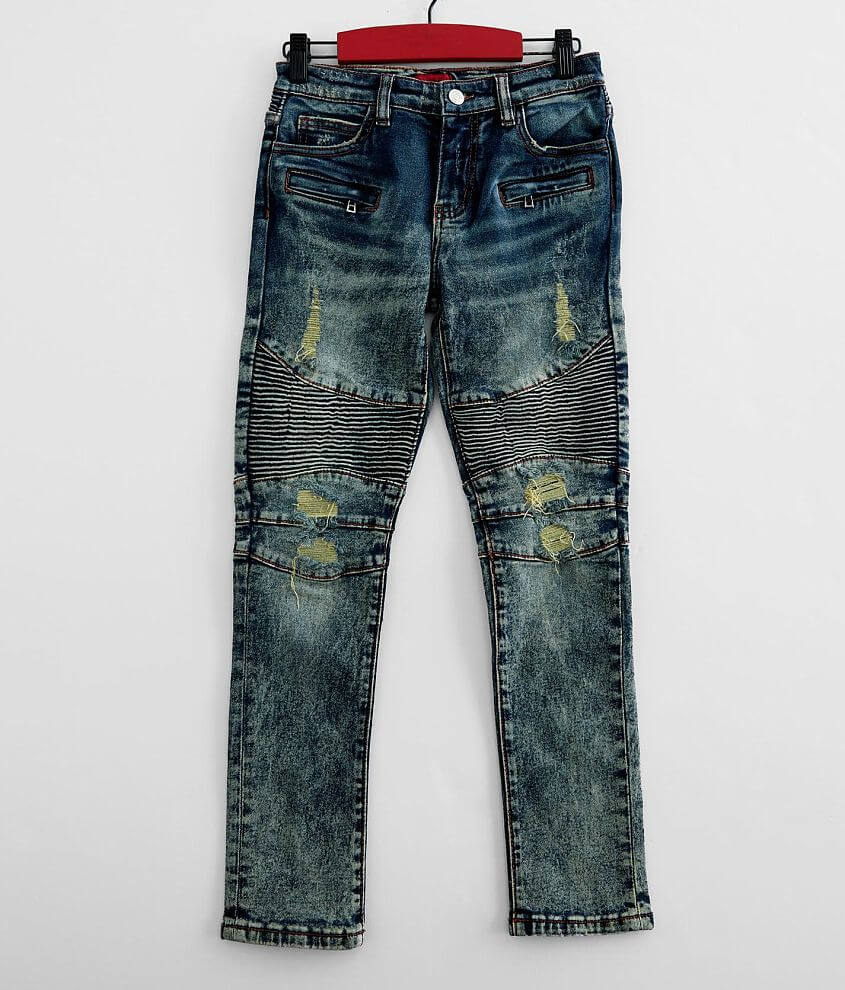 Boys - Haus of JR Ethan Washed Taper Stretch Jean front view