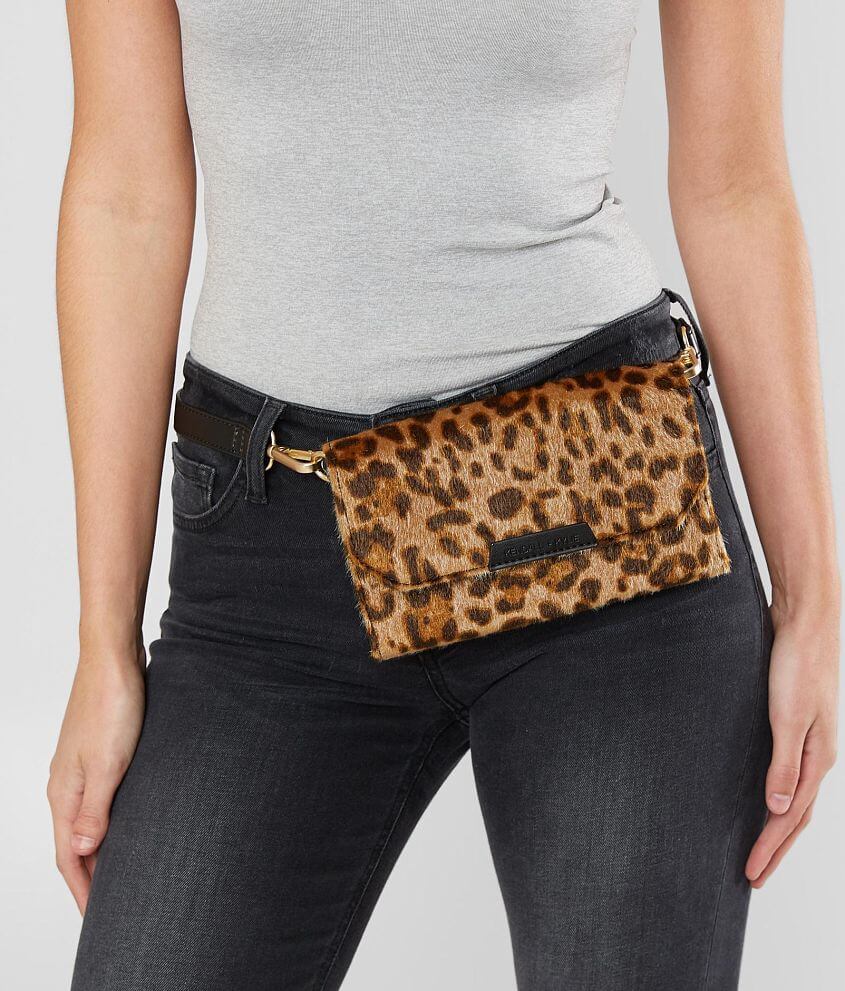 KENDALL &#43; KYLIE Bay Leopard Crossbody Purse front view