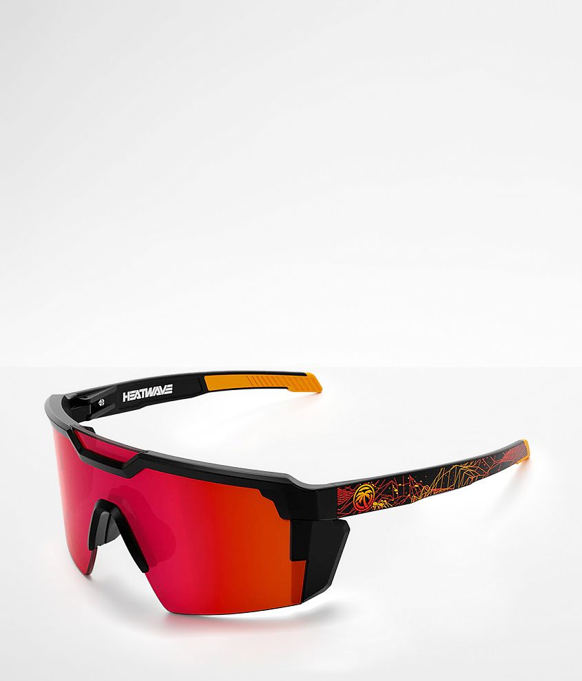 Heatwave&#174; Future Tech Gridwave Shield Sunglasses front view