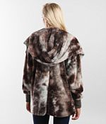 Hem & Thread Faux Fur Hooded Jacket - Women's Coats & Jackets in