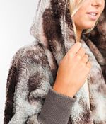Hem & Thread Faux Fur Hooded Jacket - Women's Coats & Jackets in