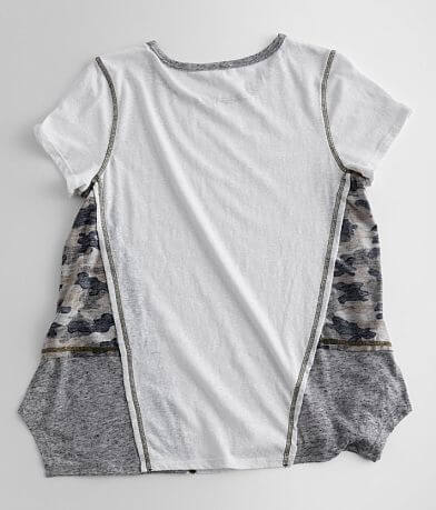 Hem &amp; Thread Push Through Camo T-Shirt BACK