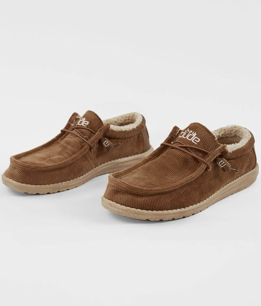 Hey Dude Wally Corduroy Shoe - Men's Shoes in Tobacco | Buckle