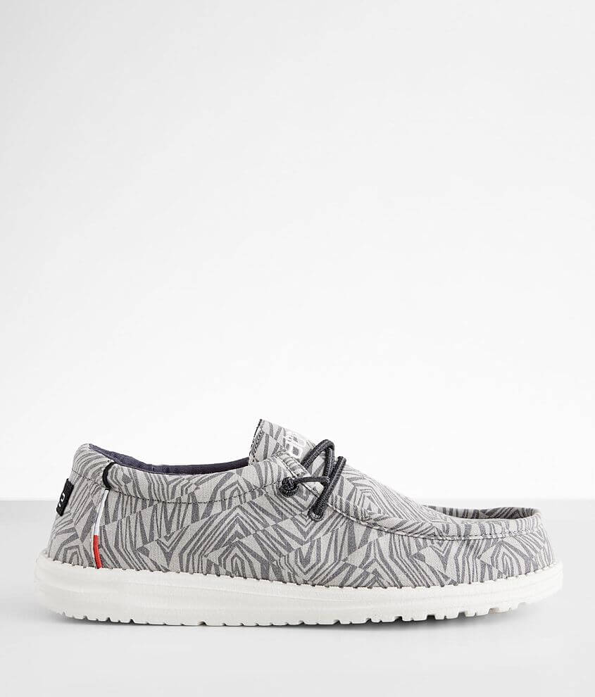 Hey Dude Wally Shoe - Men's Shoes in Geo Grey | Buckle