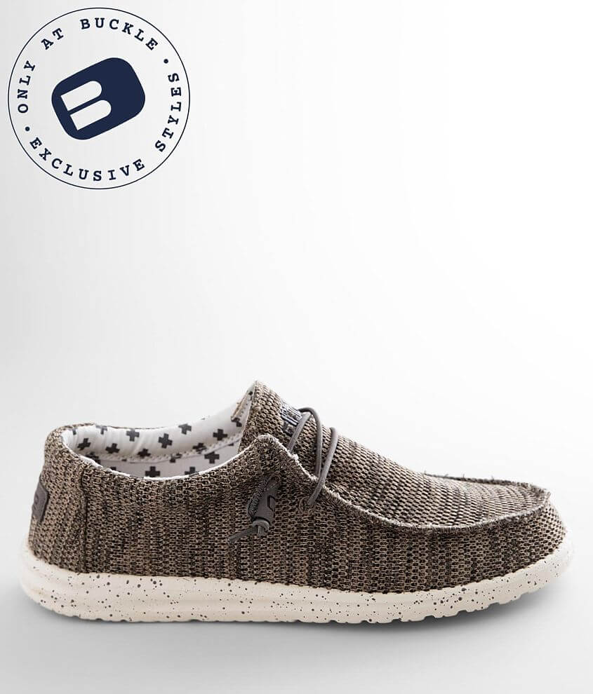 Hey Dude Wally Sox Shoe - Men's Shoes in Pebble | Buckle