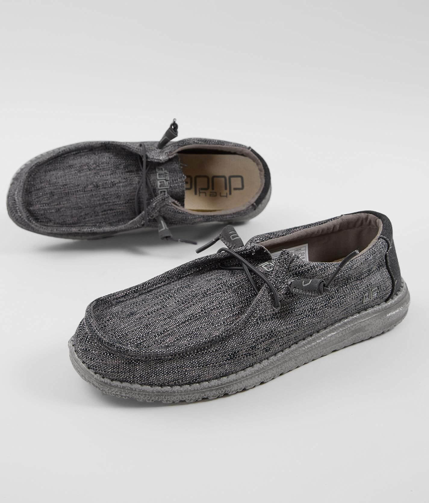 Hey Dude Wally Carbon Woven Casual Shoe