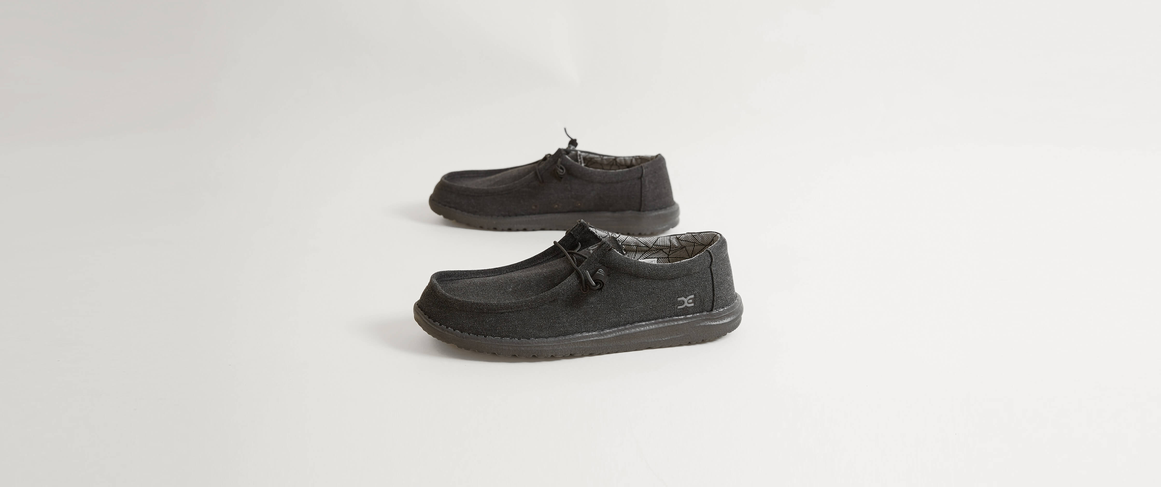 Hey Dude Wally Shoe Clothing in Black Buckle