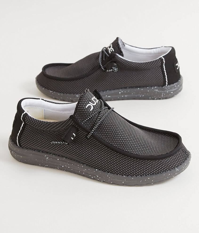 Hey Dude Mens Wally Sox Onyx Shoes