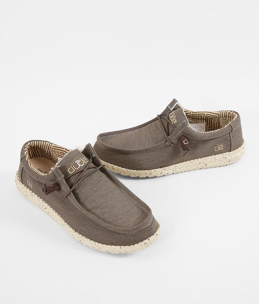 Hey Dude Wally Shoe - Men's Shoes in Chocolate