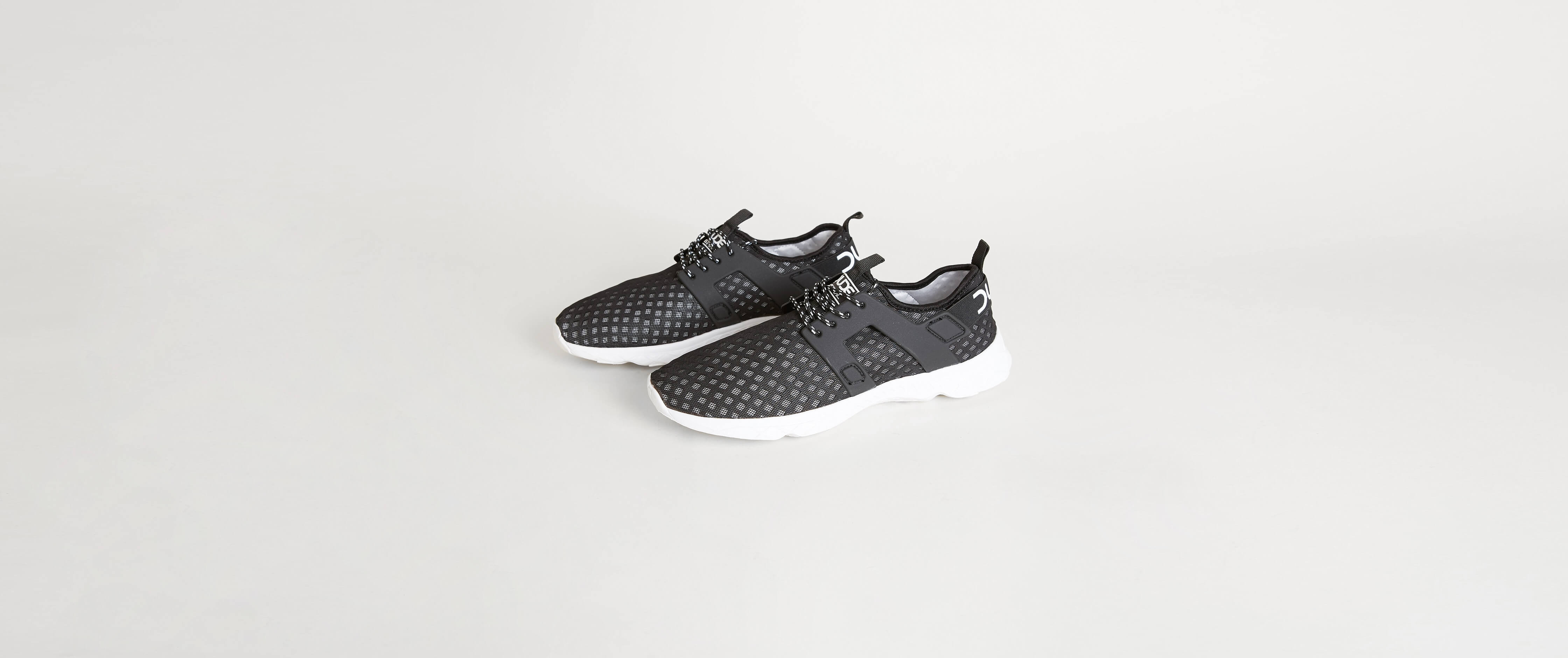 Hey Dude Mistral Shoe Activewear in Black Buckle