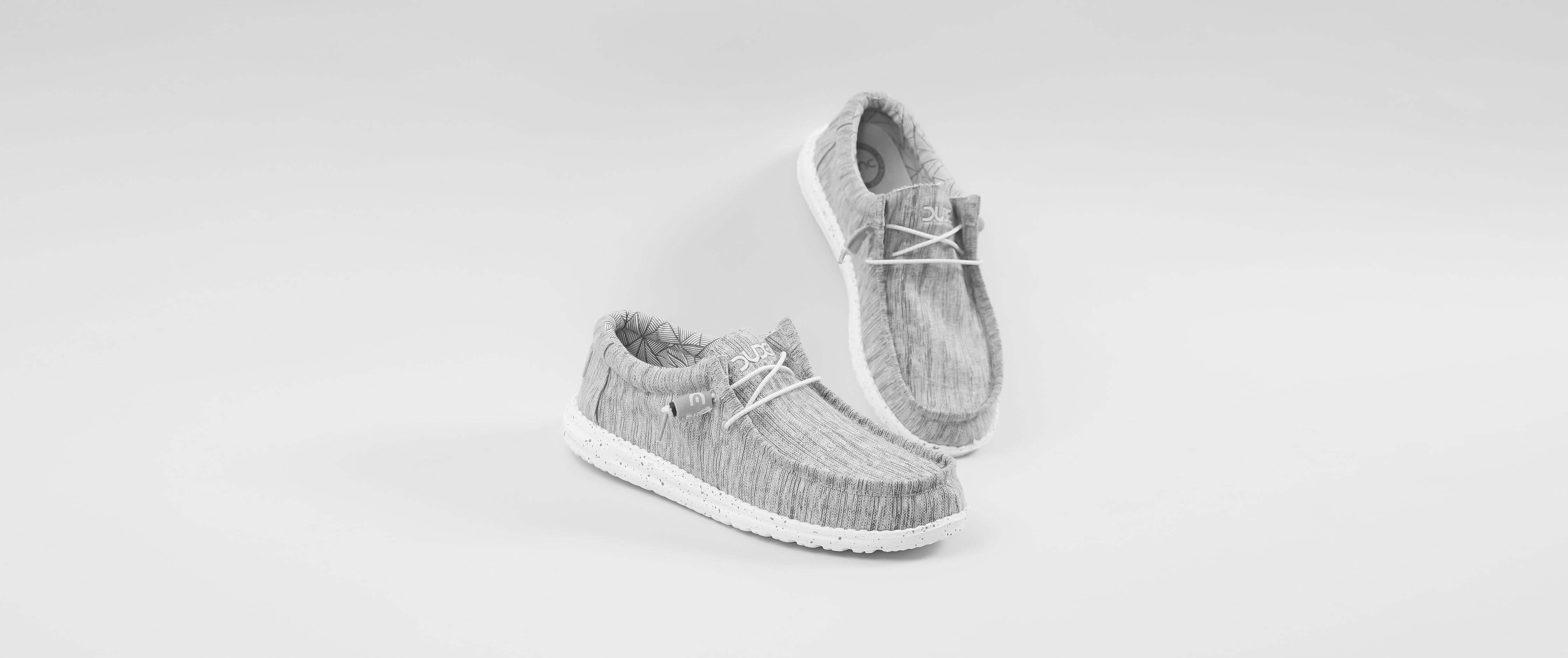 Hey Dude Wally B Stretch Shoe Men's Shoes in Grey Multi Buckle