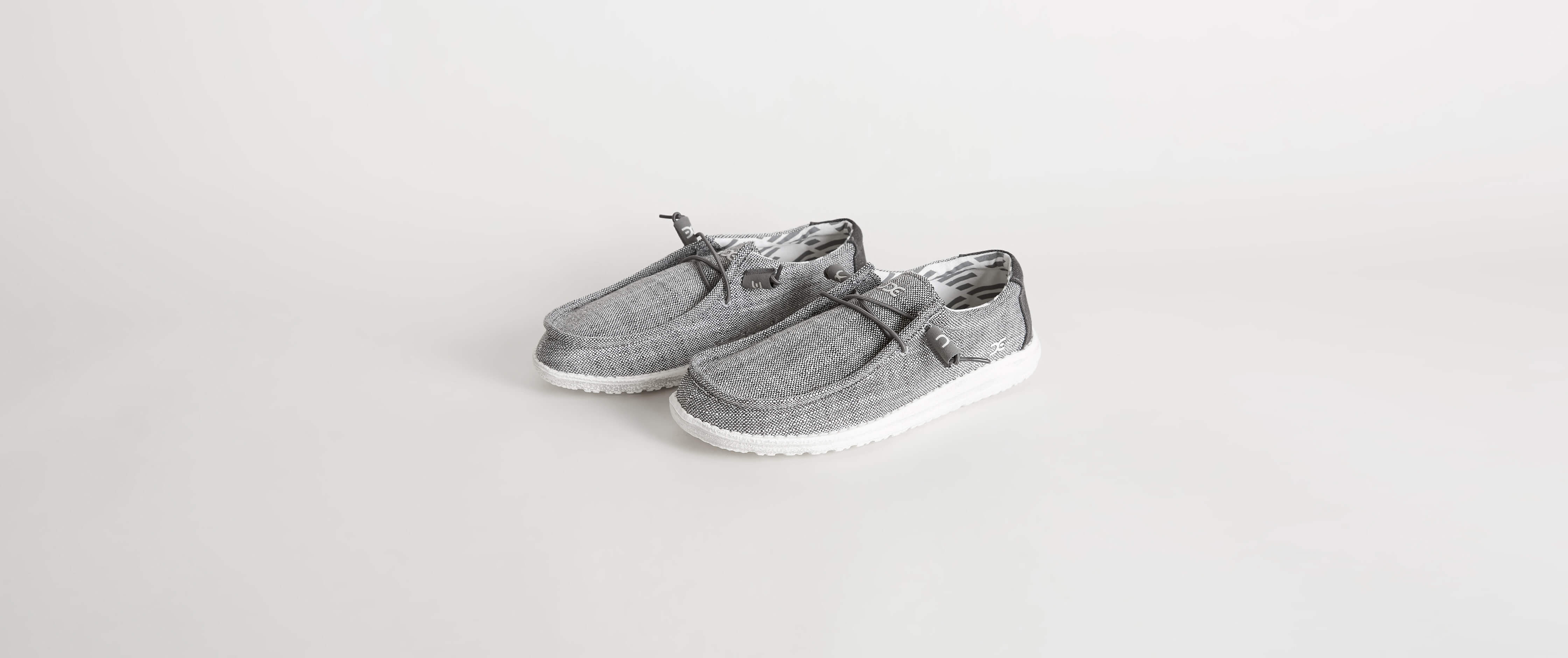Hey Dude Wally Shoe Men's Shoes in Grey Buckle