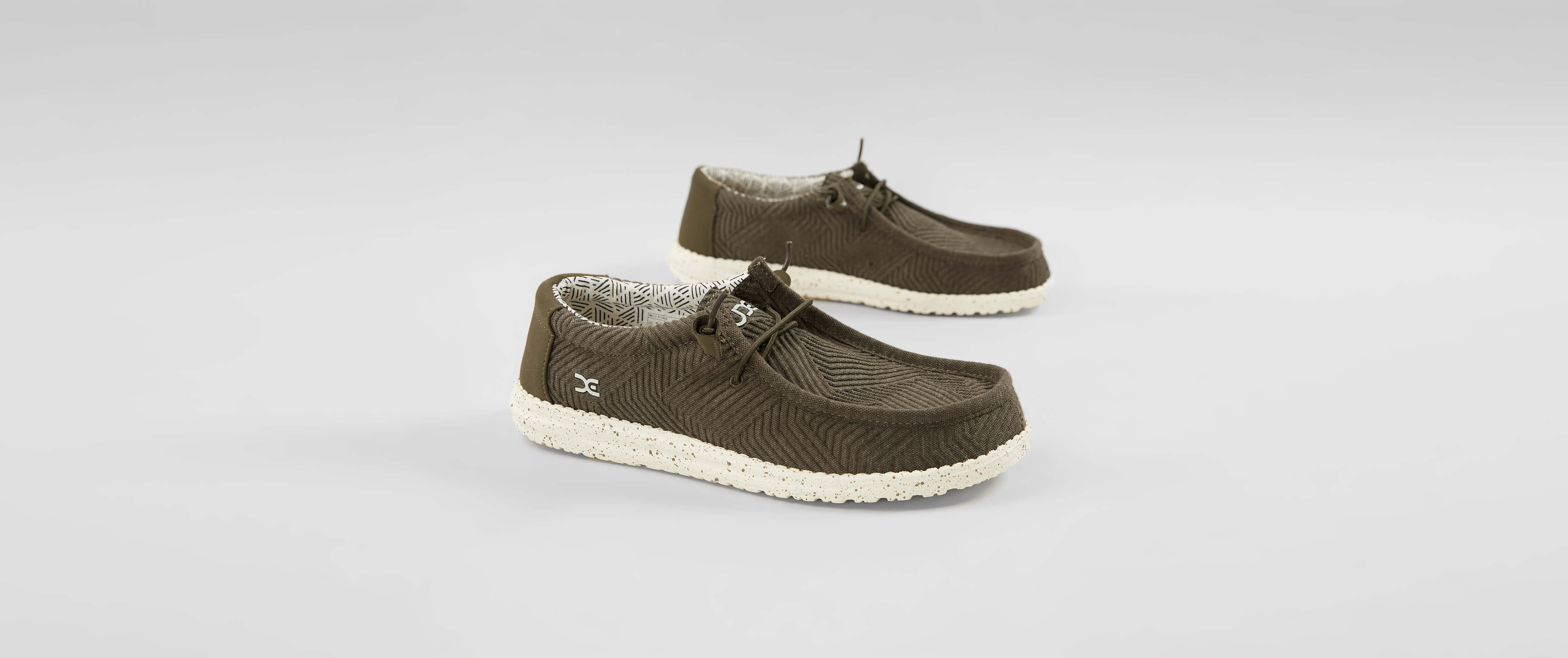 Hey Dude Wally B Lines Shoe Men's Shoes in Army Buckle