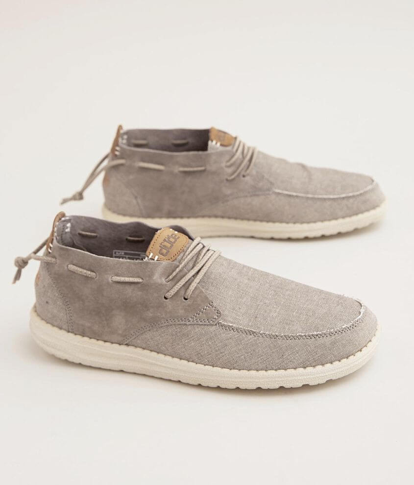 Hey Dude Alfie Pieced Suede Shoe front view